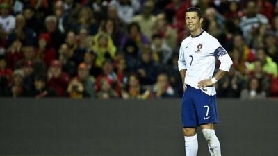 Portugal's Cristiano Ronaldo shown during his side's Euro 2016 qualifying win over Armenia on Friday. Patricia De Melo Moreira / AFP / November 14, 2014