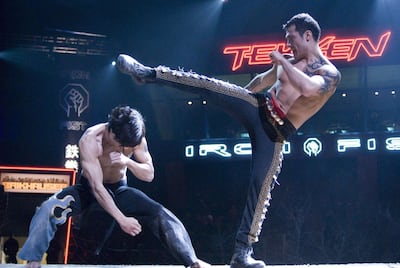 Jon Foo and Roger Huerta in Tekken. Courtesy Anchor Bay Entertainment