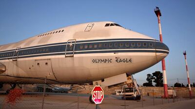 An unused Olympic Airways airplane at former Athens International airport of Hellenikon. Yorgos Karahalis / Reuters