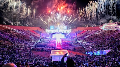 Fireworks explode over the Los Angeles Memorial Coliseum during the 2015 Special Olympics World Games Opening Ceremony in July 25, 2015 in Los Angeles. Robyn Beck / AFP