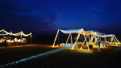 Sonara Camp, an eco-friendly desert dining experience in Dubai, has opened. Courtesy Sonara Camp