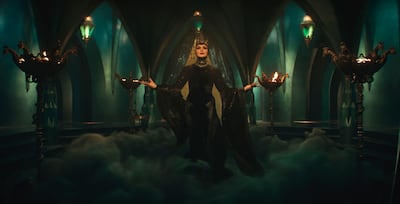 Gal Gadot as the Evil Queen in a scene from Snow White. Disney