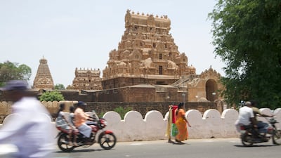 The Brihadisvara Temple is only among a few remaining structures from the Chola Dynasty