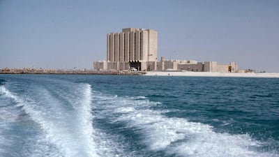 A view of Hilton Abu Dhabi from the sea, which was taken around 1975. Courtesy: Alain Saint-Hilaire