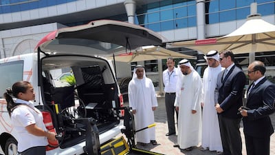 The Roads and Transport authority launches its Awnak service for the disabled and non-emergency cases. Courtesy RTA