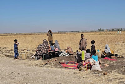 Displaced Sudanese rest in Gedaref, in eastern Sudan. AFP
