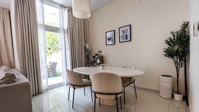 The dining area.