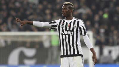 Paul Pogba during his first spell at Juventus when he won four consecutive Serie A titles. Getty