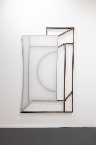 Green Art quickly sold out of its works by Abu Dhabi artist Afra Al Dhaheri at the fair this year, such as Visible invisible No 2. Photo: Green Art