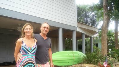 Craig and Deborah Mayor are riding out Hurricane Irma in their Fort Lauderdale home despite warnings to leave