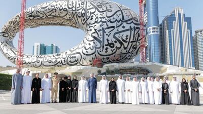Sheikh Hamdan bin Mohammed, Crown Prince of Dubai, pictured during a tour of the Museum of the Future, believes the facility will be a global destination after its planned opening later this year.