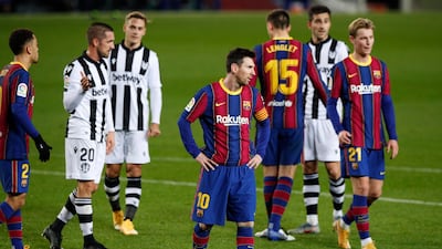 Pedri, 6 - The teenager was introduced in an attack-minded switch just before the hour-mark. His best involvement saw him combine with Messi, but his pull-back into a crowded penalty could only pick out a black and white shirt. Reuters