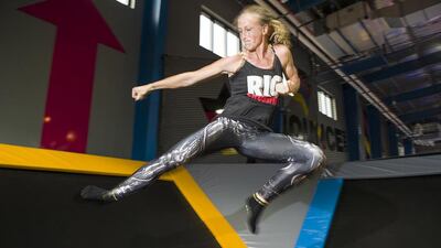 Karina Bensemann dislocated her elbow. Antonie Robertson / The National