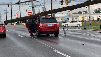 Storm damage in Westminster, Maryland. The Baltimore Sun / AP