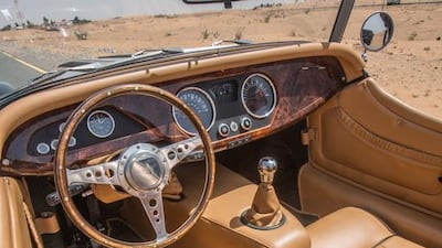 The Morgan Roadster’s interior. Courtesy Jack Hammond