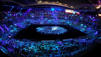 The opening ceremony before the Qatar versus Ecuador game. EPA