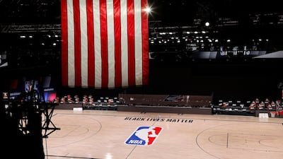 The Milwaukee Bucks did not take the court for game five against the Orlando Magic, in a protest against the police shooting of African-Amerian Jacob Blake, 29, from Kenosha, Wisconsin, on 23 August 2020. EPA