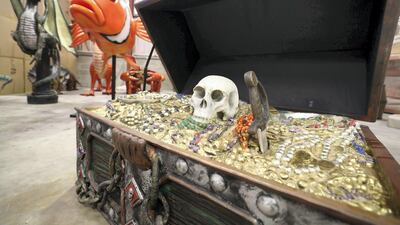 The Prop Shop created all the props for a pirate-themed birthday party at Emirates Palace. Chris Whiteoak / The National