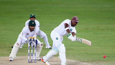 West Indies batsman Darren Bravo was dismissed for 87 on the third day of the Dubai Test against Pakistan. Francois Nel / Getty Images