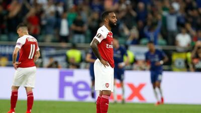 Alexandre Lacazette 6/10. Arsenal’s most dangerous threat, the French striker looked sharp from the offset and were it not for some late Chelsea blocks, could have got on the scoresheet. Was severely lacking support. AP Photo