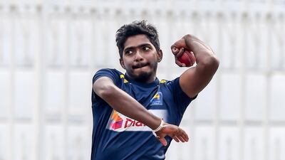 Sri Lanka' bowler Lakshan Sandakan. AFP