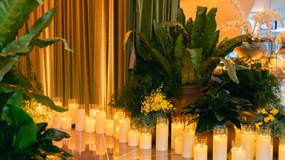 On wedding days, Ms Alsalih is on site long before the bride and groom, often preparing for three days before the couple exchange vows