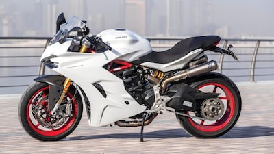 The bike produces 110hp and 93Nm of torque. Antonie Robertson / The National