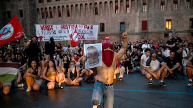 The death of Abderrahim Fakir sparked demonstrations in Bologna, northern Italy. Reuters