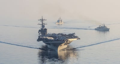 The USS George HW Bush at sea. Photo: US Navy