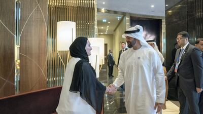 The students expressed their delight at meeting Sheikh Mohammed.