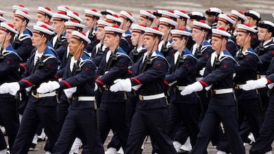 European militaries were told they could be reduced to organising parades such as France's Bastille Day celebrations. AFP