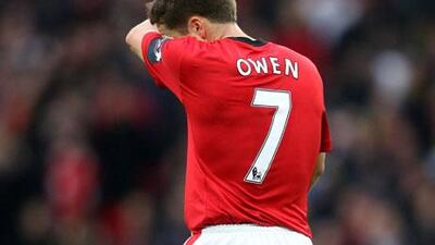 Michael Owen during his time at Manchester United - the former England star will not now be joining Al Shabab.