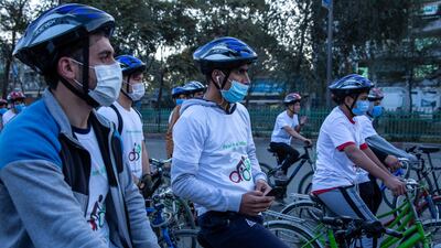 Peace on Wheels hopes to promote young people's participation in the peace process. Stefanie Glinksi for The National