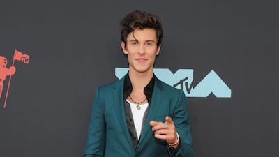 Shawn Mendes arrives at the MTV Video Music Awards on Monday, August 26. EPA