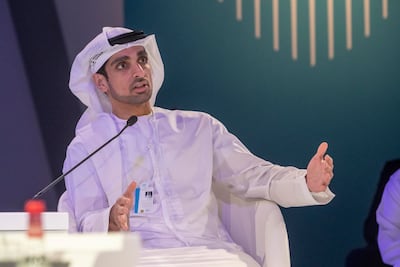 Omran Sharaf, the assistant foreign minister for advanced science and technology, spoke at the AI ethics summit in Geneva. Antonie Robertson / The National