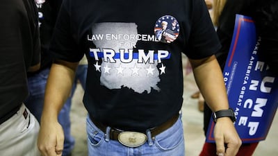 Louisianian Samuel Wilburn shows support for Republican presidential hopeful Donald Trump. Getty Images