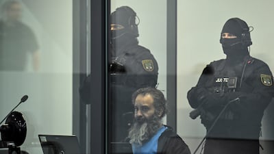 Taleb Jawed al-Abdulmohsen, 51, from Saudi Arabia, who faces charges of murder and attempted murder, appears at the opening of the Christmas market attack trial, in Magdeburg. Reuters
