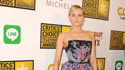 2014: Diane Kruger wears Elie Saab to the Critics' Choice Television Awards in California on June 19, 2014. FilmMagic