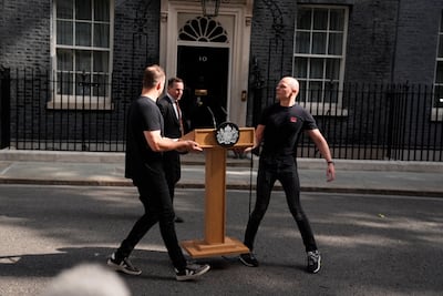 Speculation over the fate of the property industry began as soon as the 'resignation lectern' was dragged out. PA