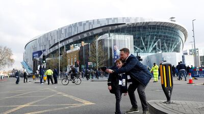 General view outside the Tottenham Hotspur Stadium. Tottenham Women will host North London rivals Arsenal at the venue on November 17, 2019. Reuters