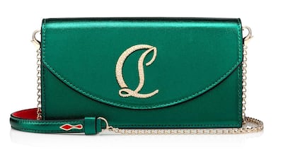 Loubi54 clutch, Dh6,500, Christian Louboutin. Photo: Christian Louboutin