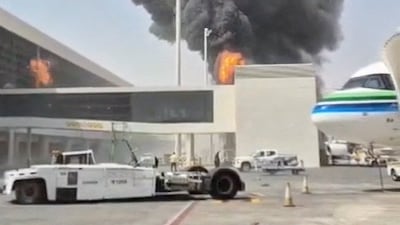 Saturday's attack was the third on King Khalid International Airport last week by the Iran-backed Houthi rebels in Yemen. Reuters / Getty Images