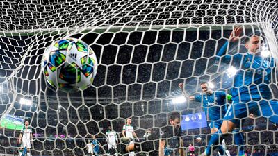 Ramsey steers the ball home from close range. AFP