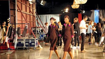 Etihad partnered with renowned British designer Julien Macdonald OBE to launch the promotional fashion film, which features over 17 couture outfits by the designer.