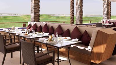 The terrace at Filini Italian restaurant in the Radisson Blu Hotel, Abu Dhabi Yas Island. Courtesy Filini