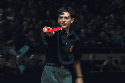 Timothee Chalamet stars in Marty Supreme. Photo: A24