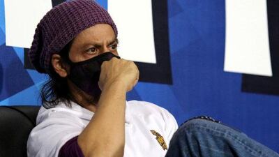 Shah Rukh Khan at the Zayed Cricket Stadium in Abu Dhabi. Sportzpics for BCCI