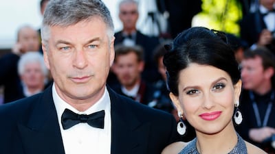 Hilaria Baldwin, with husband Alec, has defended her Spanish heritage in a new interview. EPA.