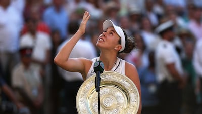 An emotional Linda Noskova pays tribute to her late mother after winning the Wimbledon title for the first time. Getty Images