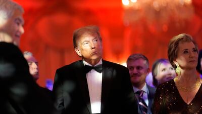 President-elect Donald Trump at an America First Policy Institute gala at his Mar-a-Lago estate, in Palm Beach, Florida. AP
